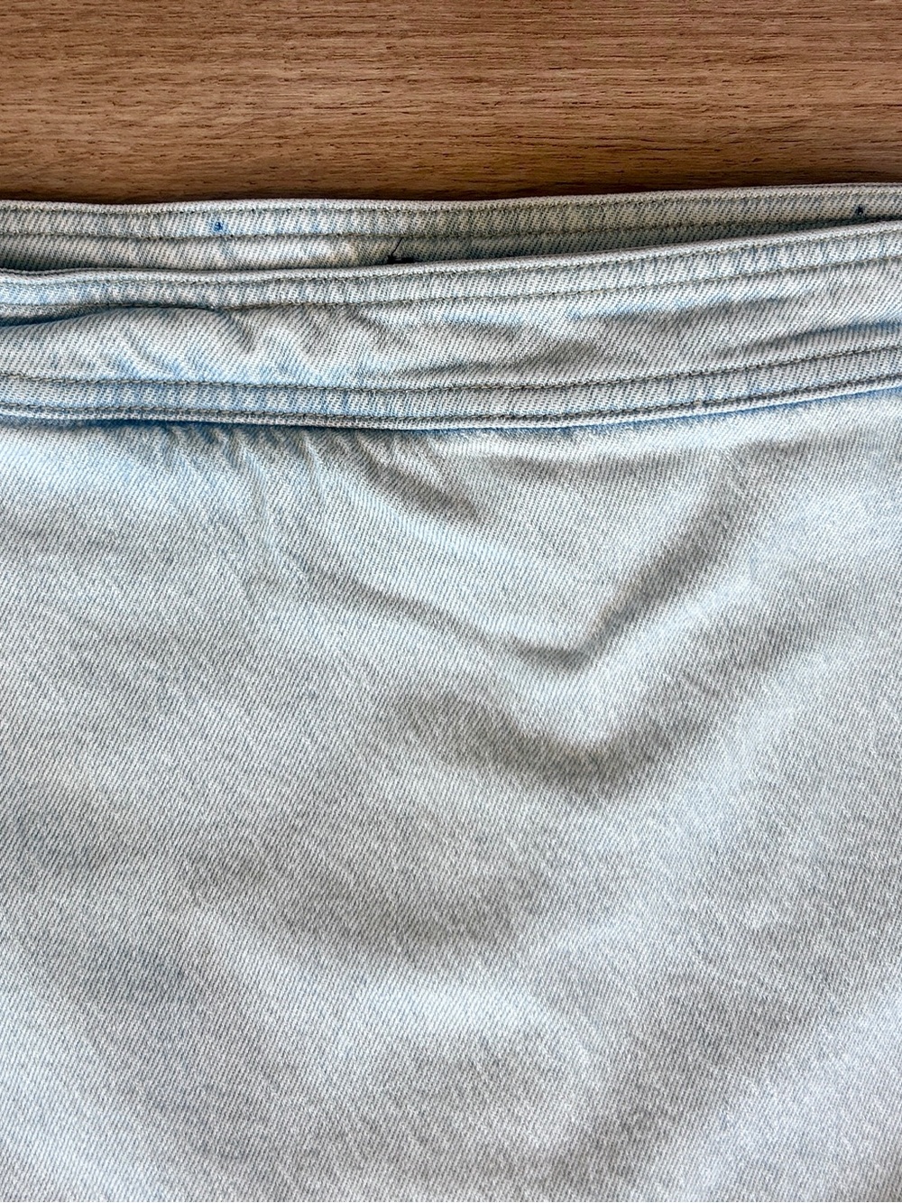 J.Crew Wrap Front Denim Mini Skort Montauk Wash Size 8 - Picture 3 of 15